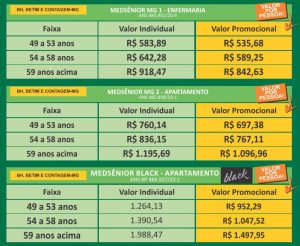Tabela Promocional Minas Gerais